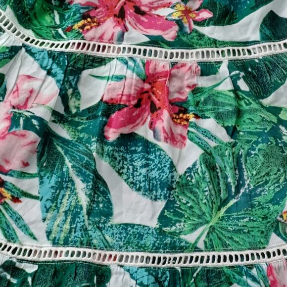 2 For $5 Sale GB Girls Green And Pink Floral Sundress  Size Small - Picture 3 of 10